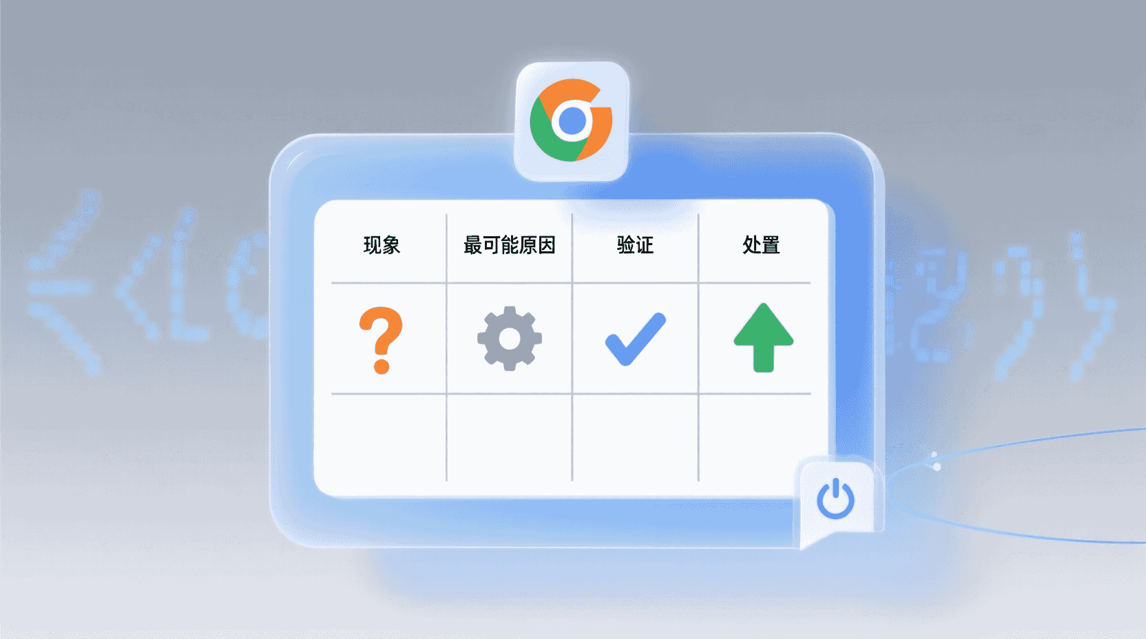 常见故障排查表